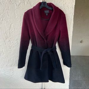 Tribal Maroon/Black Ombre jacket, Small/petite